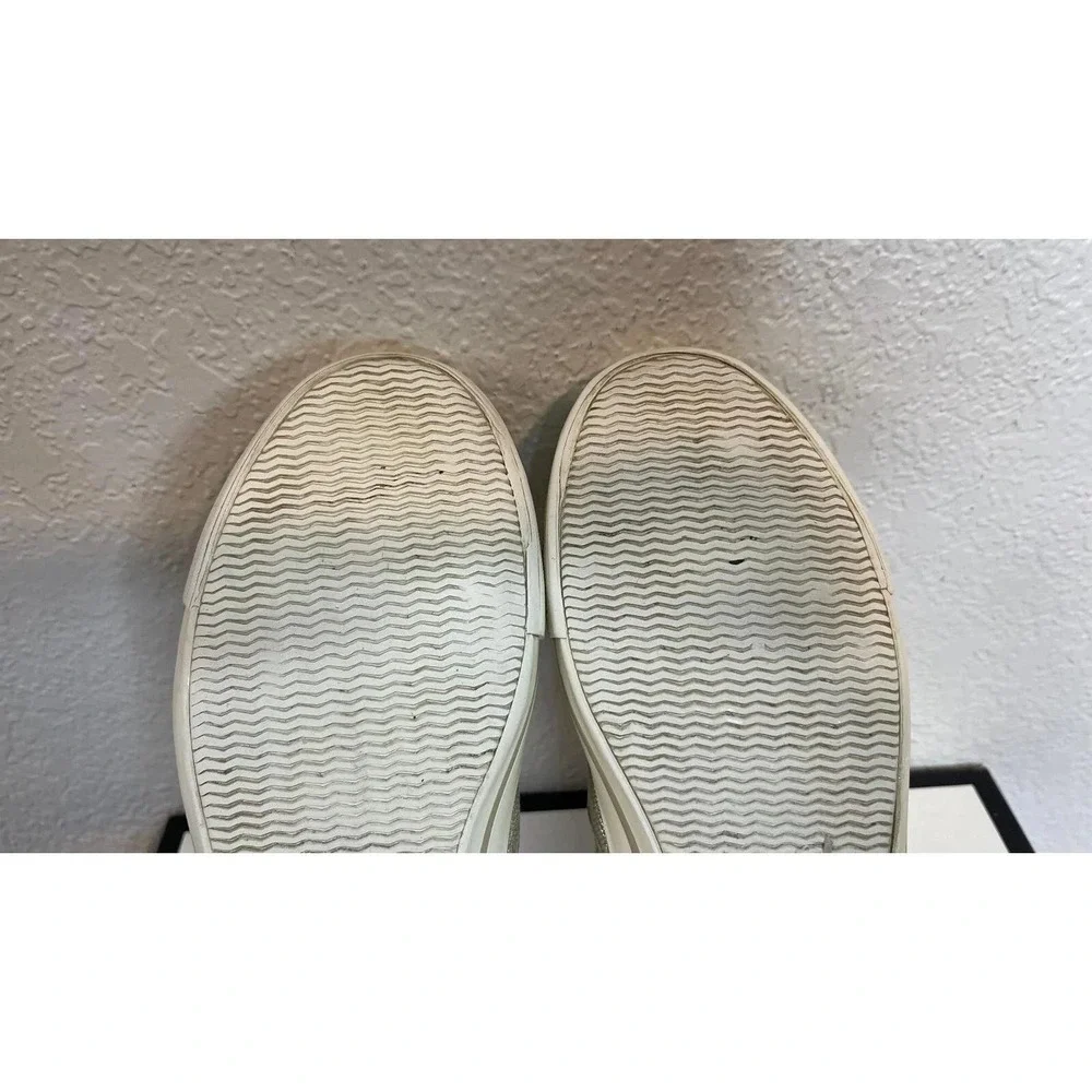 Burberry Cndonqingus Metallic Light Gold Speckle Slip On Shoes Womens 38 EU/8 US